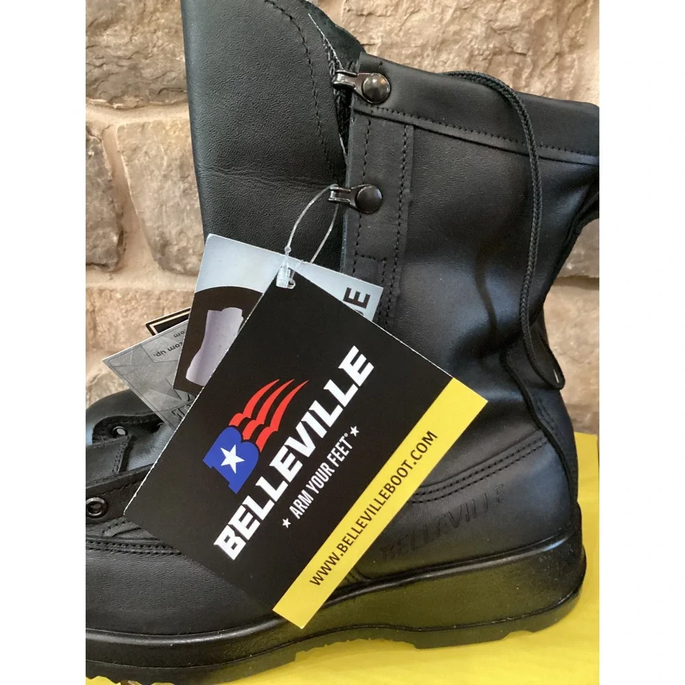 Belleville 800ST Mens Size 9.5 R Black Waterproof Steel Toe FLT Flight Deck Boot